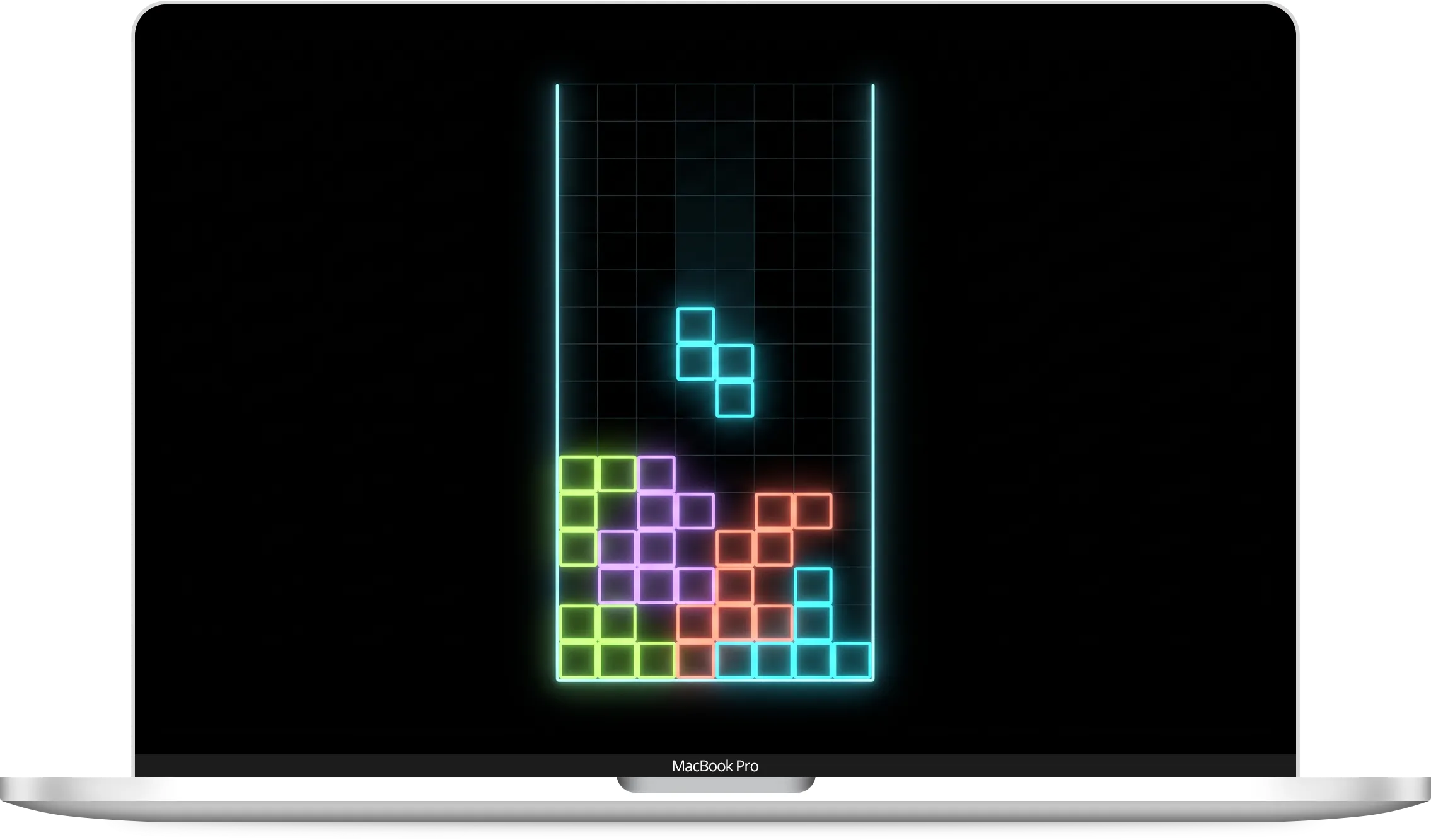 Block Drop running on a MacBook