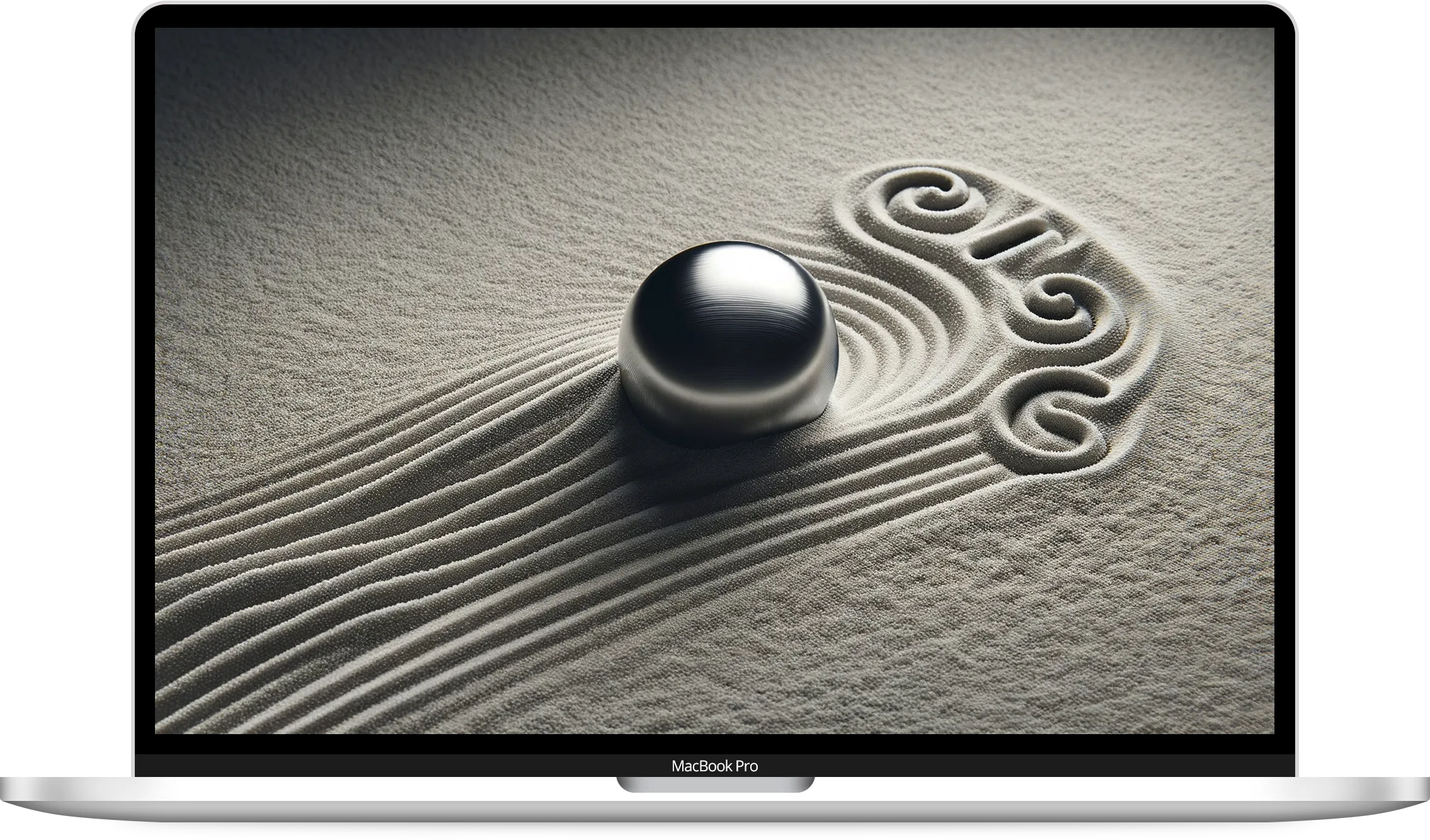 Zen Garden running on a MacBook